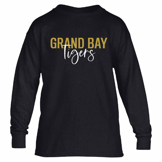Grand Bay Tigers 7th Grade Long Sleeve T-Shirt - Black